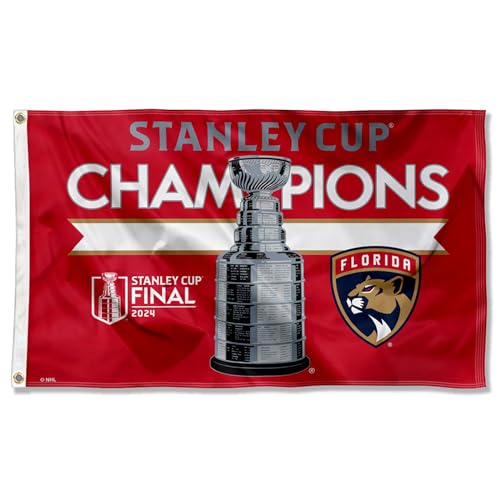 Florida Panthers 2024 Stanley Cup Champions Banner Flag