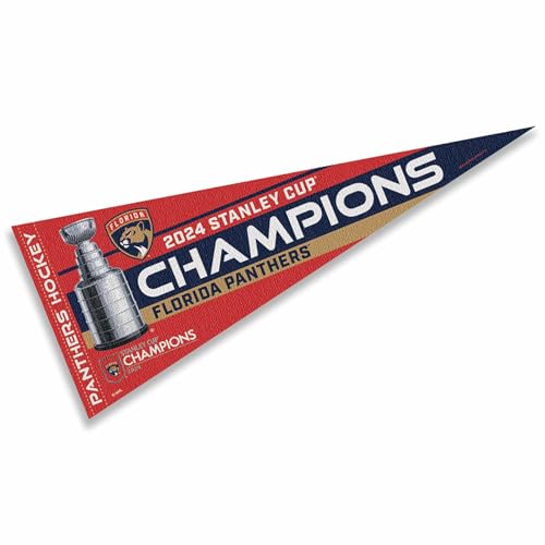 Florida Panthers 2024 Stanley Cup Champions Pennant Flag