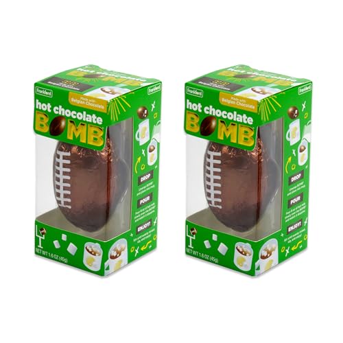 Football Hot Chocolate Bomb Gift Set 2 Pack- Hot Chocolate...