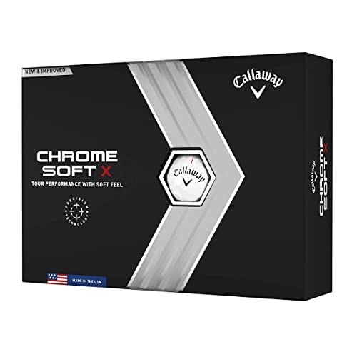 Callaway Golf 2022 Chrome Soft X Golf Balls, White