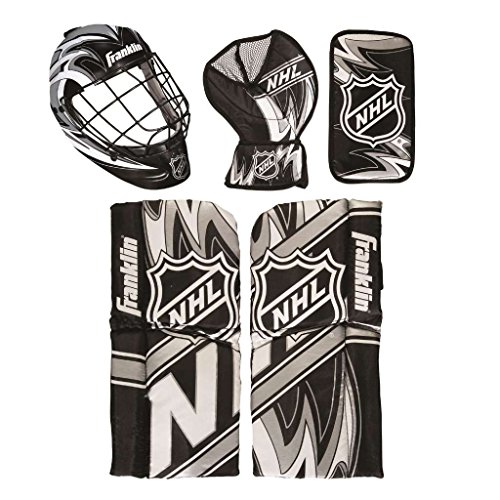 Franklin Sports 12436 NHL Mini Hockey Goalie Equipment with Mask Set, Colors May Vary, 4-10 yrs